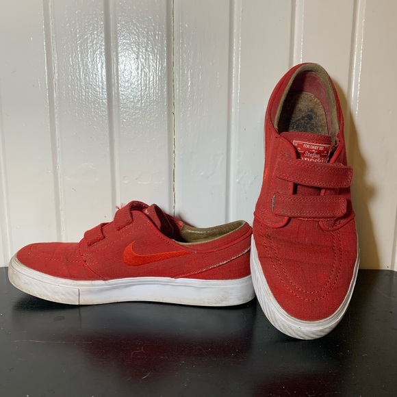 Stefan Janoski Red Velco Nike SB Shoe - Picture 1 of 7